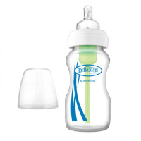 Dr. Brown's 9 oz / 270 ml Glass Wide-Neck "Options" Baby Bottle, 2-Pack | WB9200-P2