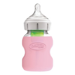 Dr. Brown's 5 oz / 150 ml Wide-Neck Glass Bottle Sleeve - Pink | AC081