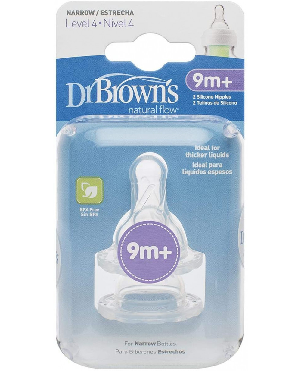 Dr. Brown's Level 3 Narrow Nipple, 2 Pack
